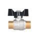 Кран кульовий для води Thermo Alliance Base 1/2" НН, латунний, ручка-метелик, нікельований, PN40 SD00002817 фото 5