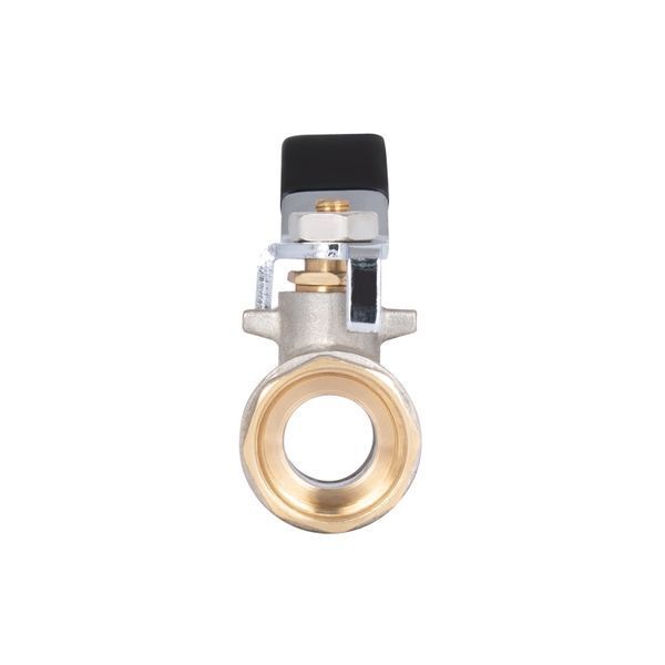Кран кульовий для води Thermo Alliance Base 1/2" ВВ, латунний, ручка-важіль, нікельований, PN40 SD00002818 фото