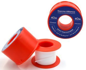 Нитка ущільнювальна PTFE для різьби Thermo Alliance SD26440, 40 м (тефлонова, сантехнічна) SD00021841 фото