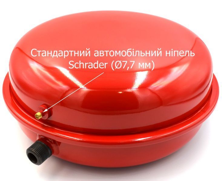 Розширювальний бак для котла 10 л Womar WM-P10L, 3/4", плоский, &Oslash;330 &times; 150 мм SD00025886 фото