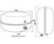 Розширювальний бак для котла 12 л Womar WM-P12L, 3/4", плоский, &Oslash;330 &times; 185 мм SD00025887 фото 2