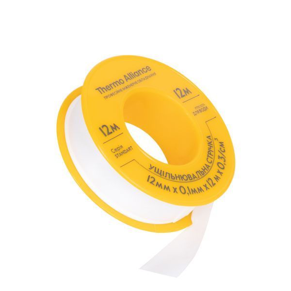 ФУМ стрічка PTFE для води Thermo Alliance 12 мм &times; 0,1 мм &times; 12 м, комплект 10 шт (ущільнювальна для різьби) SD00010385 фото