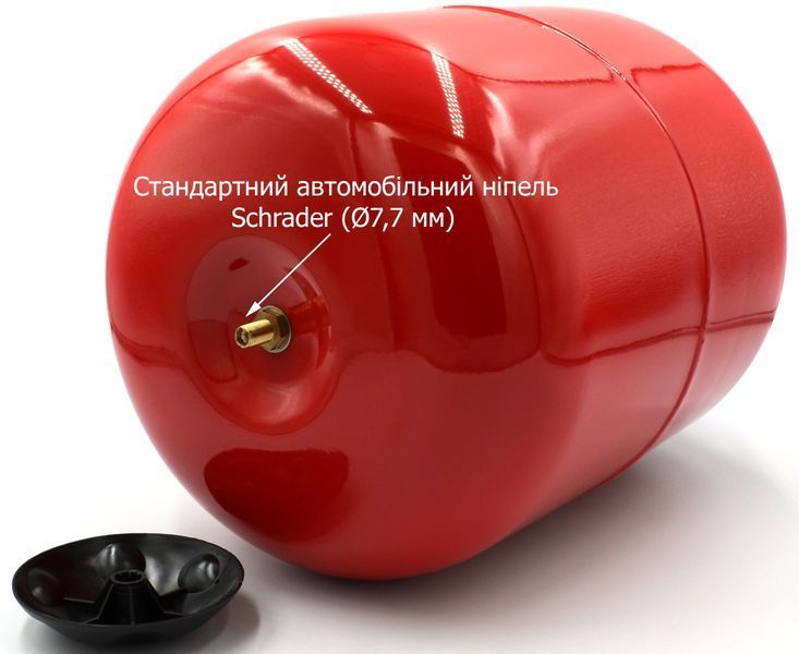 Розширювальний бак для системи опалення 8 л Womar WM-V8L, 3/4", круглий, &Oslash;205 &times; 315 мм SD00025889 фото
