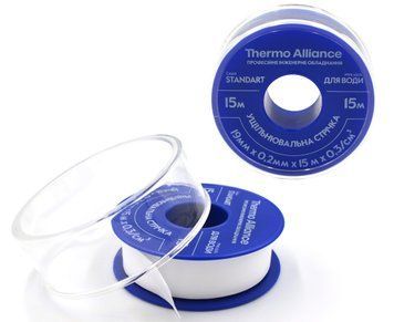 ФУМ стрічка PTFE широка Thermo Alliance 19 мм &times; 0,2 мм &times; 15 м (ущільнювальна для різьби) SD00010391 фото