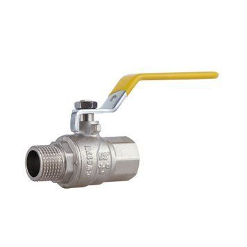 Кран кульовий газовий Thermo Alliance Forte 1/2" ВН, латунний, посилений, ручка-важіль, PN40 SD00010583 фото