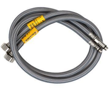Гнучка підводка для змішувача 60 см Thermo Alliance Forte 1/2" &times; М10, штуцери 18/35 мм, нейлонове обплетення (пара) SD00039906 фото