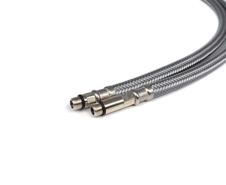 Гнучка підводка для змішувача 60 см Thermo Alliance Forte 1/2" &times; М10, штуцери 18/35 мм, нейлонове обплетення (пара) SD00039906 фото