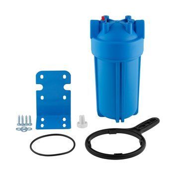 Фільтр магістральний Santeh Plast 1" Big Blue 10 (10" &times; 4.5") (BB10), синя колба для води, 4.8 бар CV036567 фото