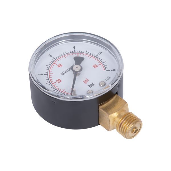 Манометр для води Thermo Alliance 1/4" 0&ndash;6 бар, &Oslash;50 мм, радіальний (нижнє підключення), SD1706B SD00006081 фото