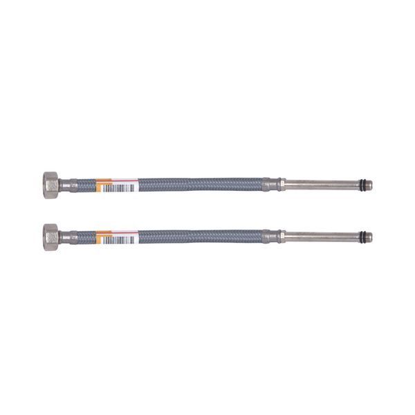 Гнучка підводка для змішувача 60 см Thermo Alliance Forte 1/2" &times; М10 (довгий штуцер 85 мм), нейлонове обплетення (пара) SD00050985 фото