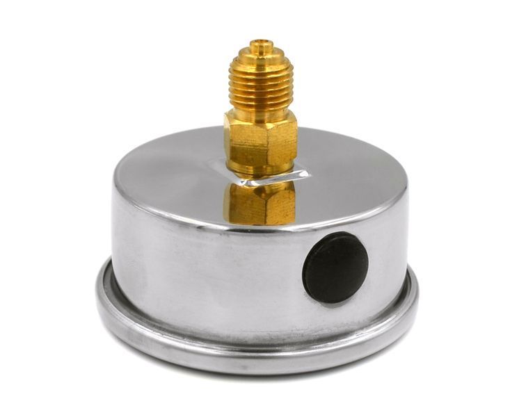 Манометр для води Thermo Alliance 1/4" 0&ndash;6 бар, &Oslash;68 мм, аксіальний (заднє підключення), гліцериновий (заповнений гліцерином), TAF171G6B SD00053546 фото