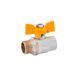 Кран кульовий для газу Karro Standart 3/4" ВН, латунний, ручка-метелик, PN30 CV011405 фото 1