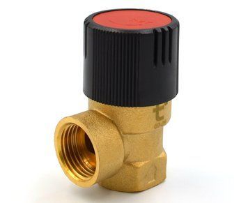 Клапан безпеки 1/2" 2.5 бар ВВ Thermo Alliance, латунний, запобіжний для котла та системи опалення SD00007424 фото