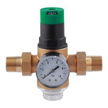 Редуктор тиску води Karro Mini 3/4" (1-6 бар), мембранний, з фільтром, для холодної води, KR-8700 CV033837 фото