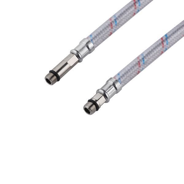 Гнучка підводка для змішувача 150 см Kroner 1/2" &times; М10, нержавіюче обплетення, нейлонове покриття (пара) CV023685 фото